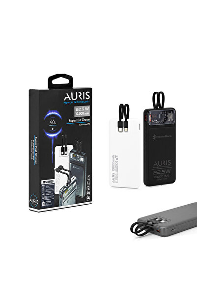 Auris Dx159 10.000 mAh 22.5W Çift Girişli Süper Hızlı Taşınabilir Şarj Aleti ...
