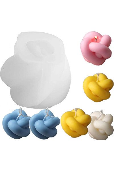 XINCHENG SCIENTIFIC Formă de lumânare din silicon Xinchen, albă, 5 x 6 x 6,5 cm