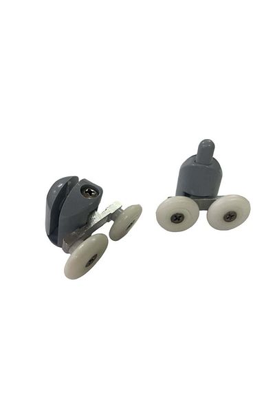 NEZADE STORE Gray Shower Cabin Wheel Bottom Top Set