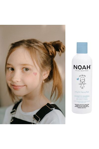 Noah Children's shampoo with milk & sugar for long hair, Noah, 250 ml