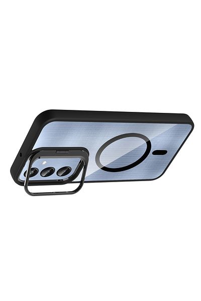 GRABONO Galaxy A16 Case Lens Protection Hard Tpu+Pc Transparent Can Be Used as a Gift and Stand