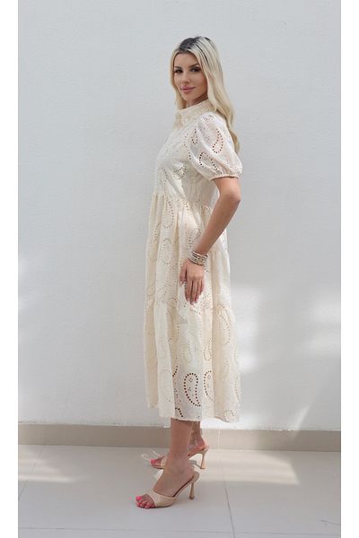 Alorabella Amarilla Embroidered Shirt Dress