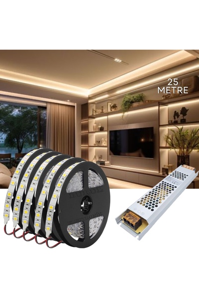 burul 25 Metre Gün Işığı Led Işık Gizli Tavan Işık Bandı Aydınlatma Ev Oda Sa...