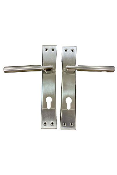 NEZADE STORE Sofuoglu Fırat Florya Nickel Satin Yale Door Handle