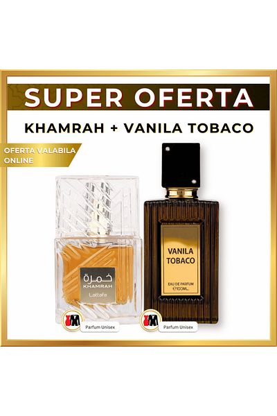 lattafa Khamrah + Vanilla Tobacco