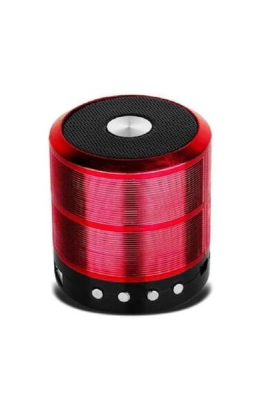 HOZRO Mini Portable Speaker HOZRO WS-887, 5W Power, Rechargeable Battery 500mAh, Charging Cable, Red