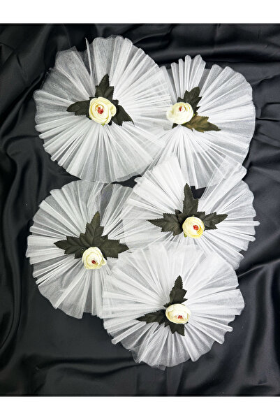 Hobi Stok 5’li Bohça Süsü, Gelin Arabası Süsü Çiçek ve Yaprak Süslü Konvoy, B...