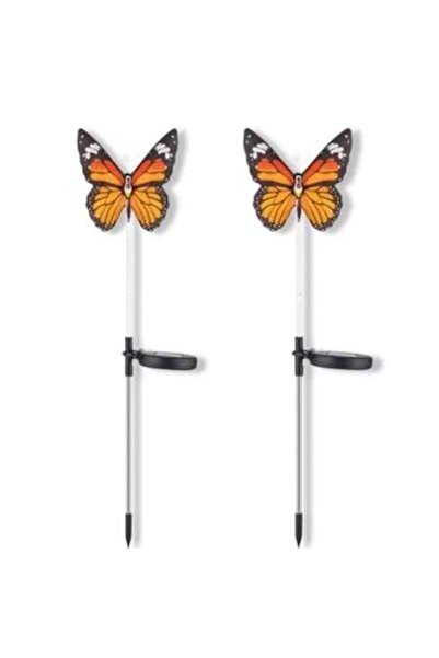 HOZRO Σετ 2 ηλιακών λαμπτήρων HOZRO, αδιάβροχοι, με φως LED σε σχήμα πεταλούδ...