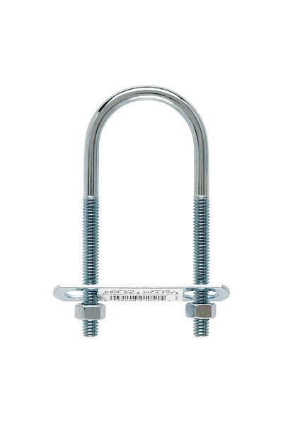 ACE Zinc Plated Durable Threaded Clamp U-Bolt Silver 4-3/16inch