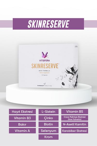 Vitisfera Skinreserve 30 Capsules- Dwarf Palm Extract, Hayit Extract, Multivitamin and Multimineral