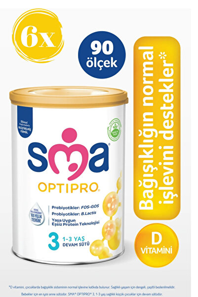 SMA Optipro Probiyotik 3 Devam Sütü 400 gr x 6 Adet