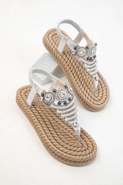 SOHO Silver Women's Sandals 20615