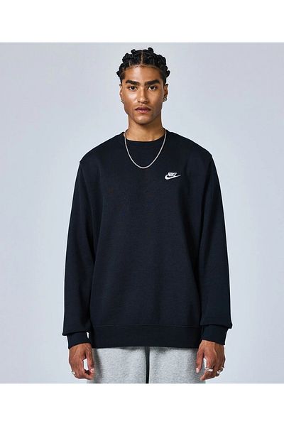 Nike Мъжки черен клубен суичър за спортни дрехи Bv2662-010