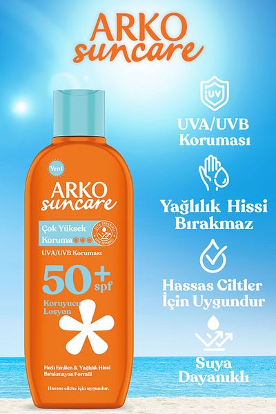 ARKO Suncare SPF50 Very High Protection Body Sun Lotion 200 ml