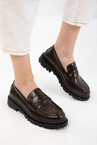 SOHO Кафяви дамски мокасини Krako 20688