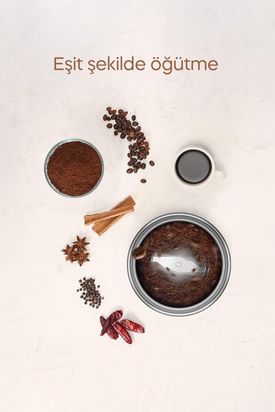 Sinbo SCM-2997 KAHVE-BAHARAT ÖĞÜTÜCÜ KROM