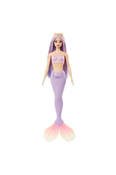 mattel Barbie Deniz Kızı Bebekler Mor Yüzgeçli HRR06