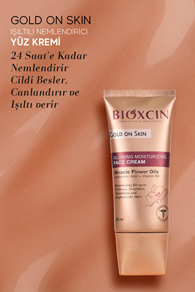 Bioxcin Gold On Skin Işıltılı Yüz Kremi 50 Ml Hyalüronik Asit, B5, Mucizevi Yağlar Glow
