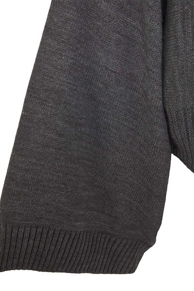 Trendyol Collection Anthrazitfarbener Strickpullover mit weitem Schnitt und Fledermausärmeln TWOAW23KZ01838