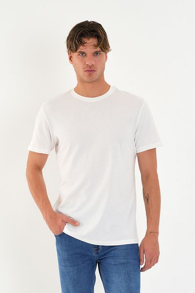the ramify Regular Fit Unprinted Basic T-Shirt 100% Cotton Soft Textured Crew Neck T-Shirt