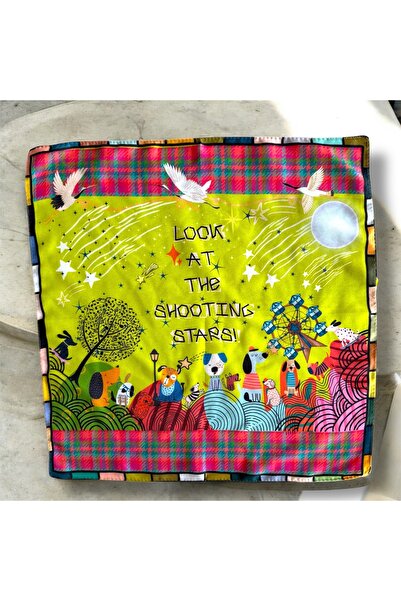 Oyt DÜKKAN Yıldızlar Ve Dilek Özel Tasarım 48x48 Bandana Fular