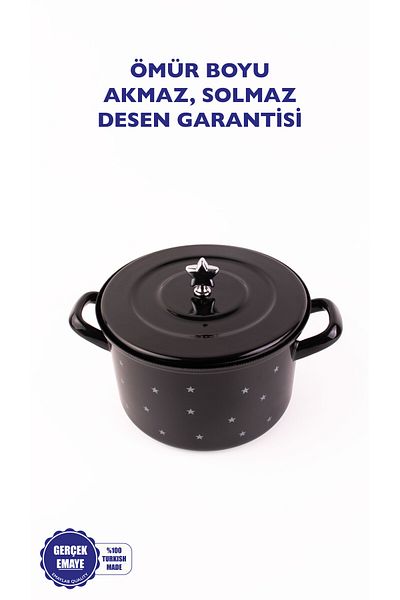 EMAYlab Star Enamel 20cm Pot - 3 Liters