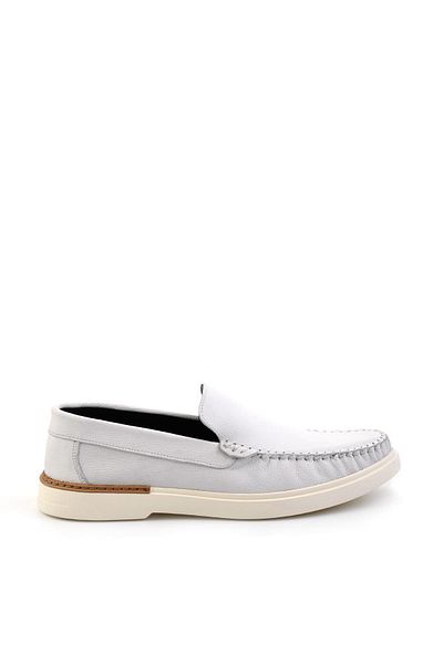Bambi Λευκά Δερμάτινα Ανδρικά Παπούτσια Casual E01863654740
