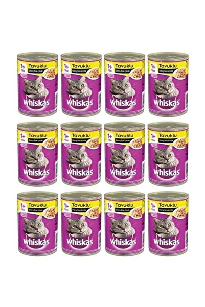 Whiskas Tavuklu Konserve Yetişkin Kedi Maması 24 X 400 G