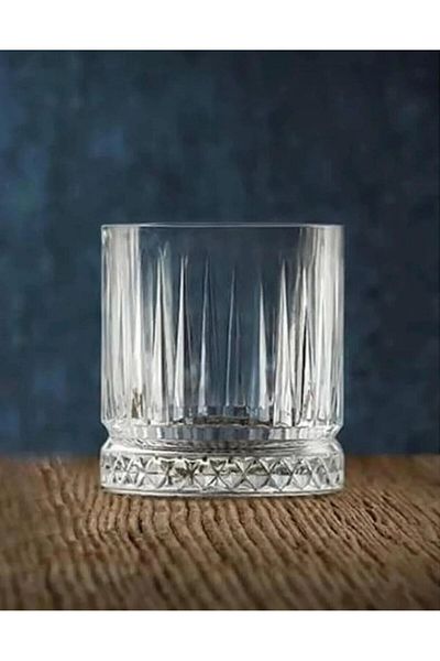 Snow Homs Set of 6 Water & Whiskey Glasses - Stylish and Elegant Soft Drink Glass Design, Durable Glass