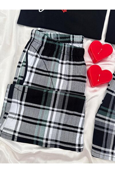 Lena Homewears Καθημερινό άνετο βαμβακερό εμπριμέ Σετ καλοκαιρινές πιτζάμες για ζευγάρια (ΣΕΤ 2)