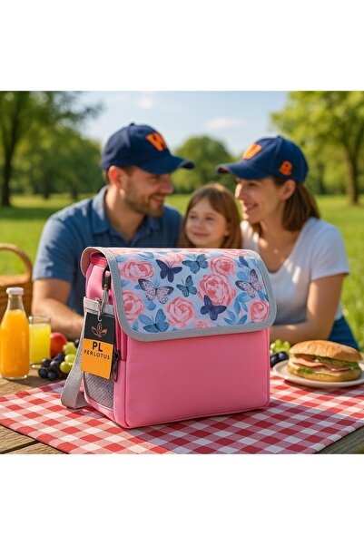 PERLOTUS Termal Çanta Termos Çanta Piknik Kamp Çanta Soğuk Tutan Çanta Pembe ...