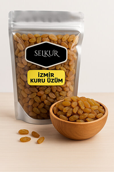 SELKUR Kuru Üzüm 1kg (İZMİR KURU ÜZÜM-ÇEKİRDEKSİZ)