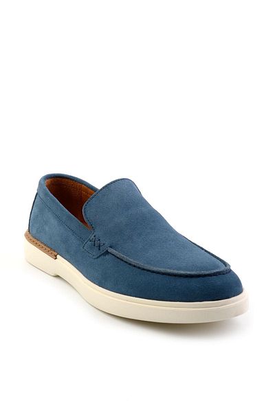 Bambi Mavi Leather Men's Casual Shoes E 01863310502