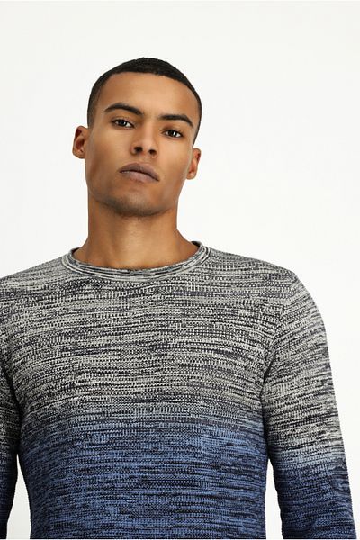 Kiğılı Crew Neck Slim Fit Slim Fit Patterned Cotton Knitwear Sweater