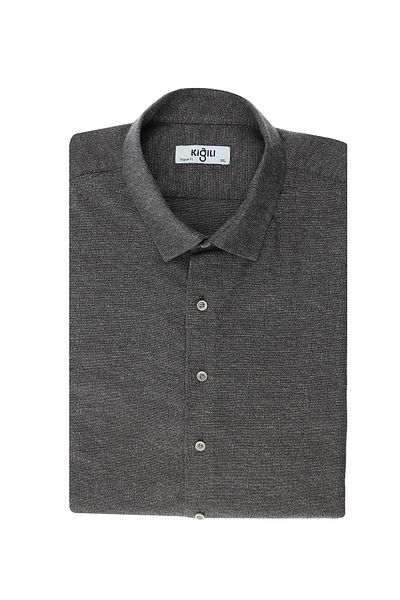 Kiğılı Plus Size Long Sleeve Cotton Patterned Cotton Lumberjack Shirt