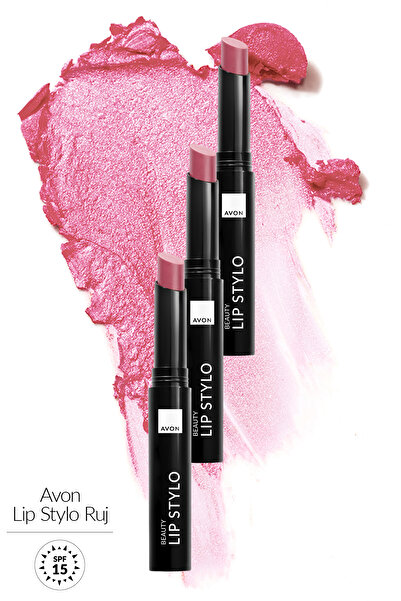 AVON Ultra Beauty Ruj Stylo Rose Creme Üçlü Set