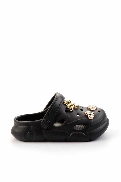 Bambi Black Children's Slippers J04445000159