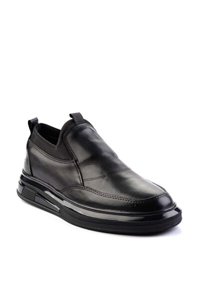 Bambi Siyah Napa Hakiki Deri Erkek Casual Ayakkabı E01401082043