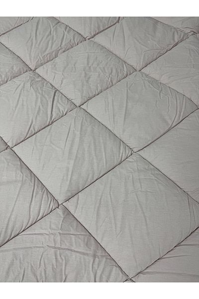 Clasy 100% Cotton Ranforce Single Quilt Double Sided Salmon Plain Pattern
