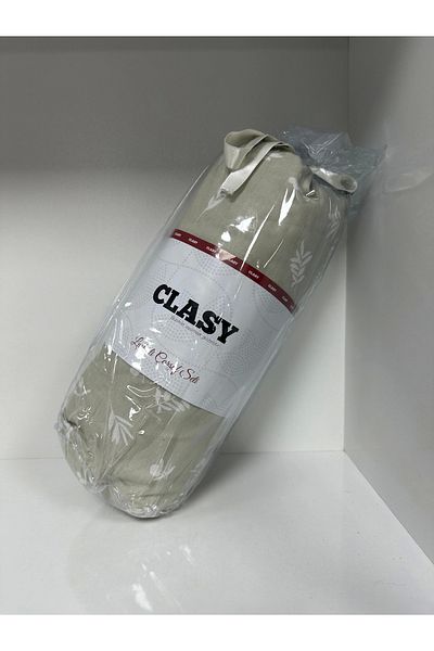 Clasy Ranforce Elastic Sheet Set Double Plain Cream