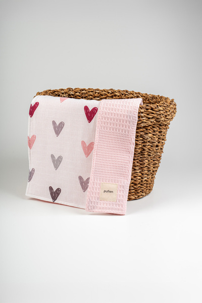 pufien 100 X 140 Multi-Pattern Reversible Muslin Baby Blanket, Multi-Purpose ...