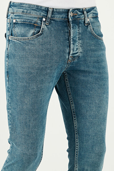 Buratti Stretch Cotton Slim Fit Regular Waist Narrow Leg Jeans Men's Denim Trousers 1124S52Napoli