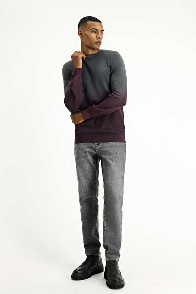 Kiğılı Регулярна кройка, памучен пуловер с мотиви и цилиндрична яка