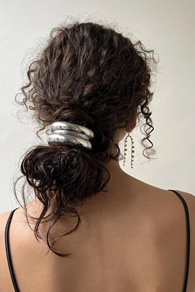 New Obsessions Petite Two-Looking Metal Ponytail Buckle