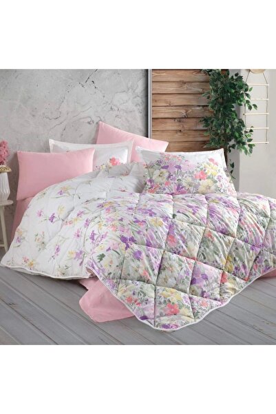 Clasy Ranforce 100% Pamuk Çift Kişilik Uyku Seti Arse V1 Pembe