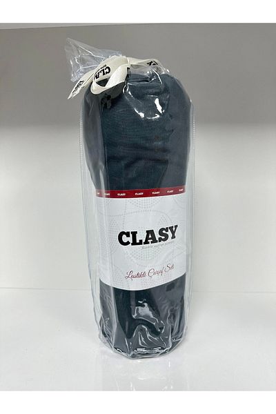 Clasy طقم ملاءات سرير فردي من Ranforce باللون الأزرق الداكن - مرن