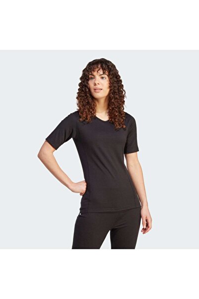 adidas Xperior Merino 200 Черна дамска тренировъчна тениска с базов слой - HZ...