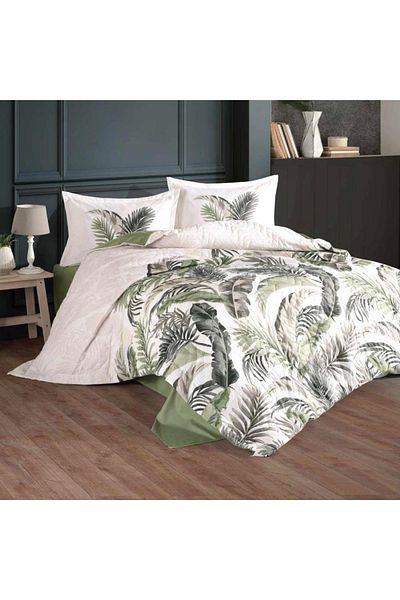 Clasy Ranforce 100% Cotton Double Four Seasons Set Hena V2 Green
