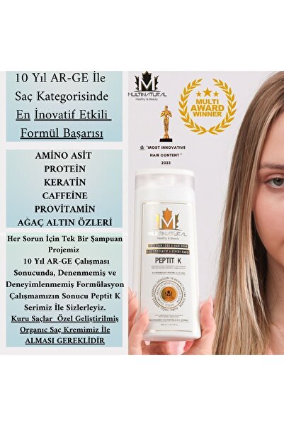 multinatural Kepek ,kaşıntı, Saç Dökülmesi Şampuan, Pullanma Şampuanı Organık 4 Adet Egzema -x Serisi