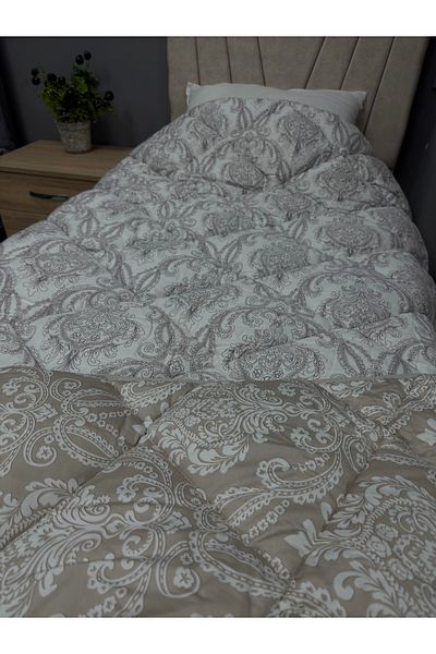 Clasy Satin 100% Cotton Satin Single Quilt Toledo V1 Beige